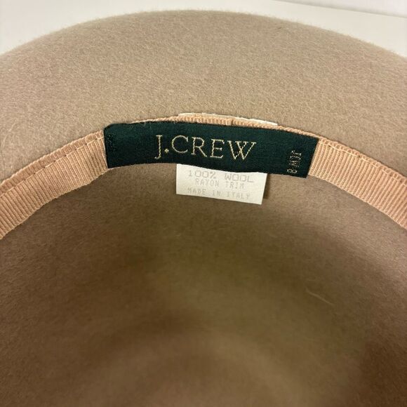 J. Crew Light Brown Wool Made In Italy Hat Size 8 - Picture 6 of 7